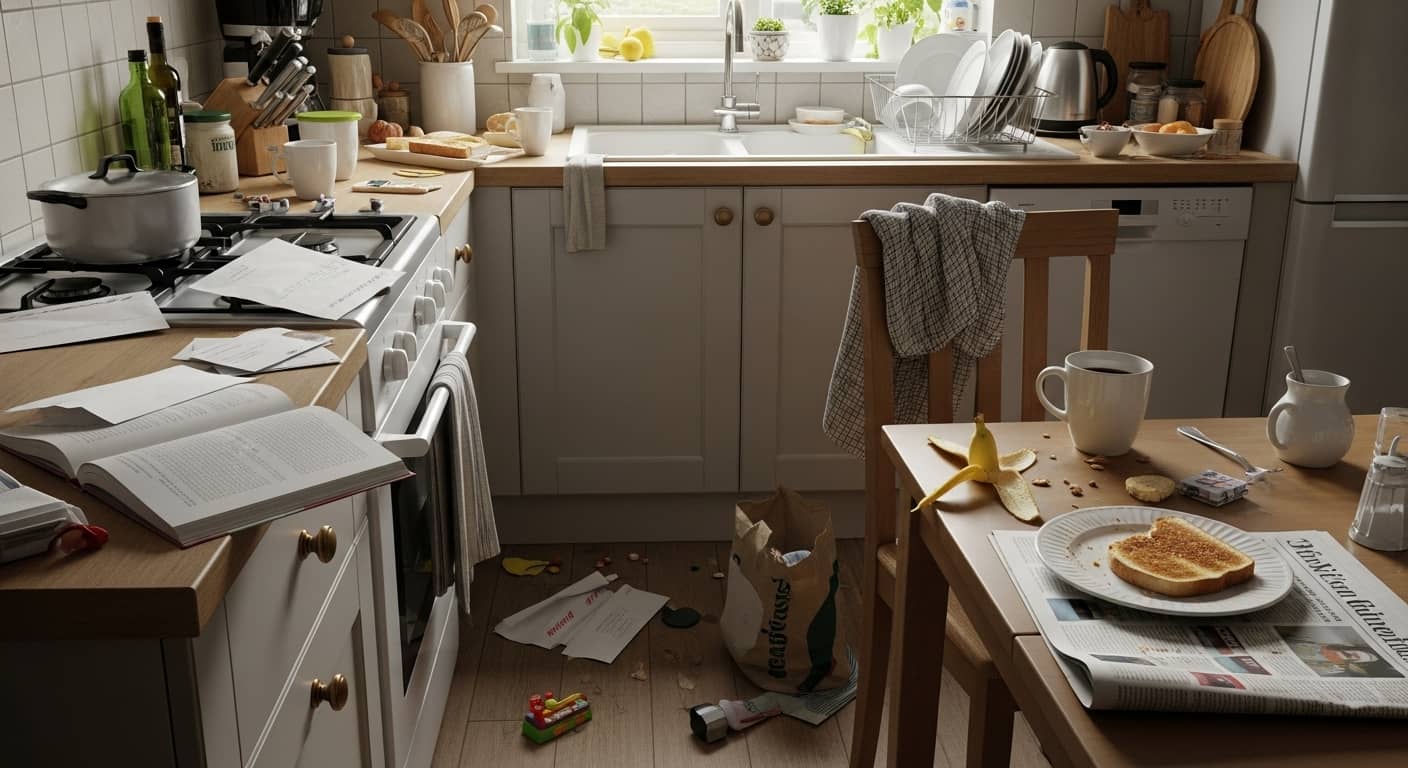 5 Erros Comuns na Hora de Organizar a Cozinha (E Como Evitá-los Sem Complicação)