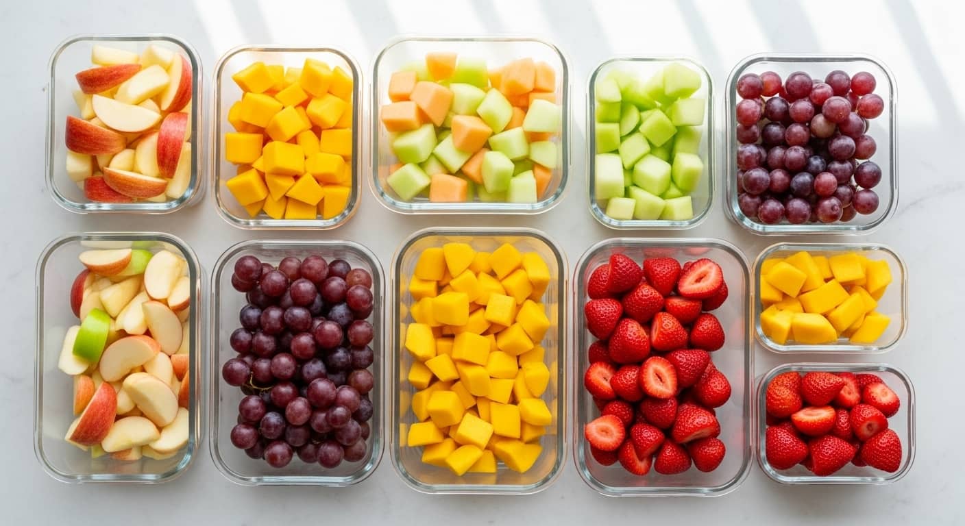 Frutas picadinhas e frescas por dias? Sim, é possível! Aprenda o segredo para elas não escurecerem