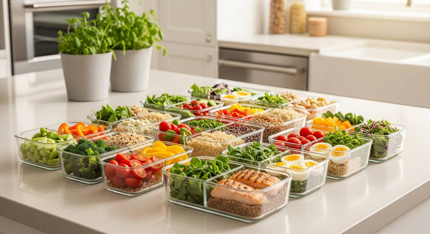 Marmita Fit para a Semana: A Magia da Organização com Potes Herméticos de Vidro