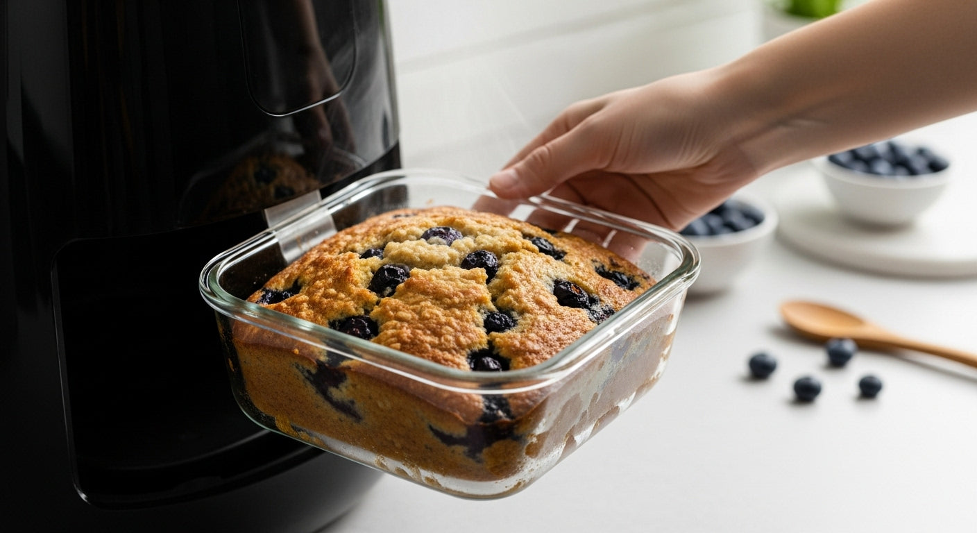 Receita Fácil e Rápida: Como Usar Seu Pote de Vidro Hermético na Airfryer